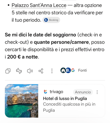 Dove appaiono gli annunci in ChatGPT